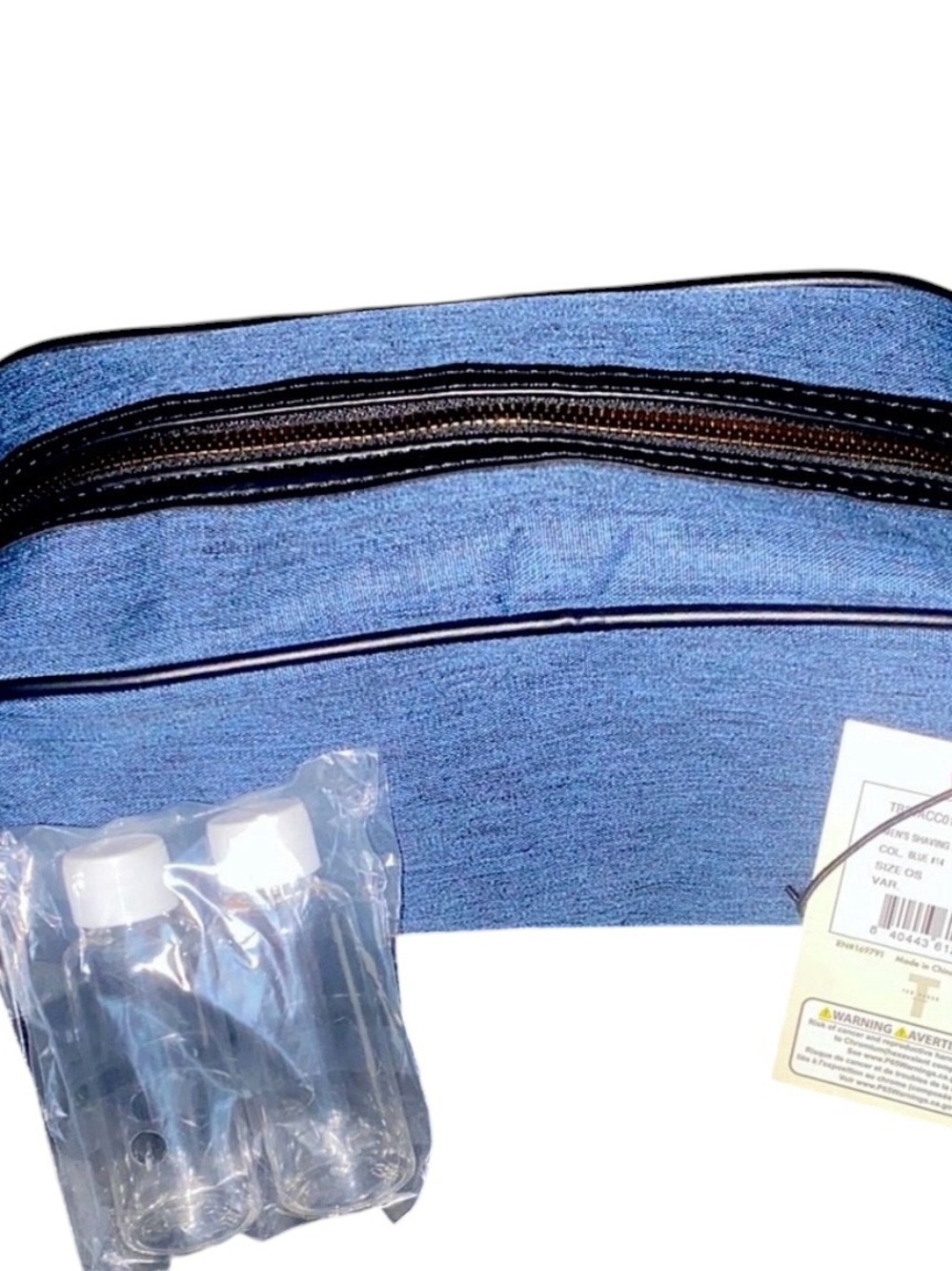 Ted Baker Light Blue Men's Toiletry Dopp Kit - Picture 5 of 7